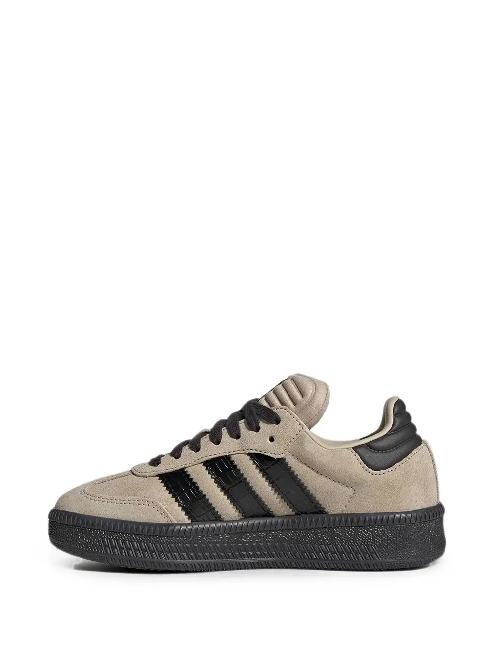 adidas Kids Samba XLG suede-panel sneakers Beige