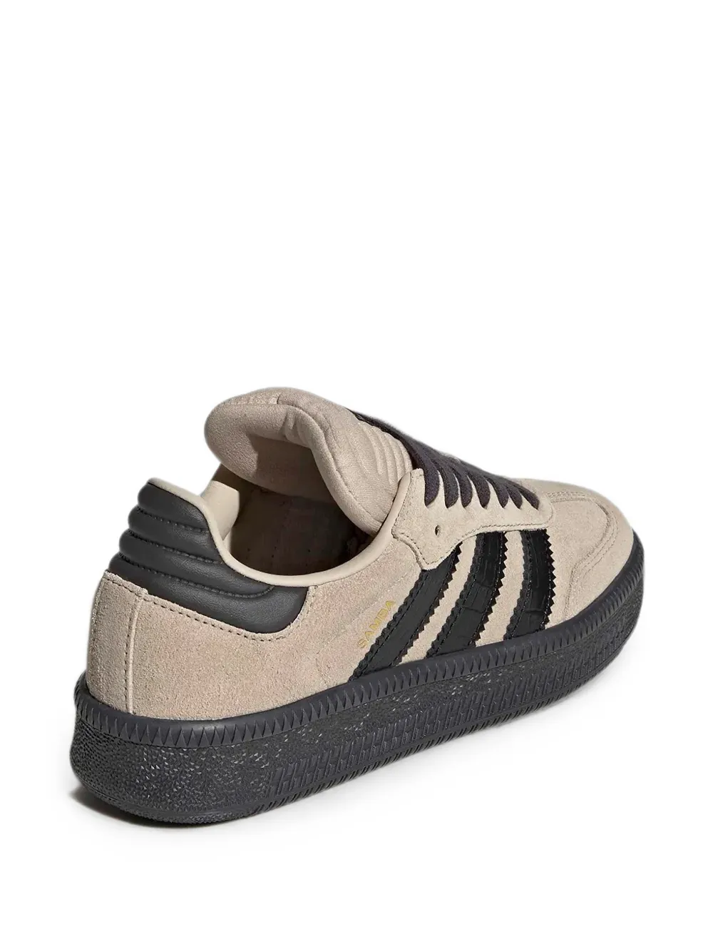 adidas Kids Samba XLG suede-panel sneakers Beige