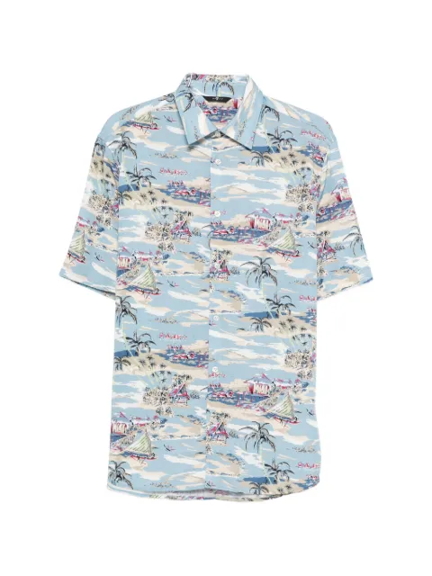 7 For All Mankind patterned short sleeve shirt