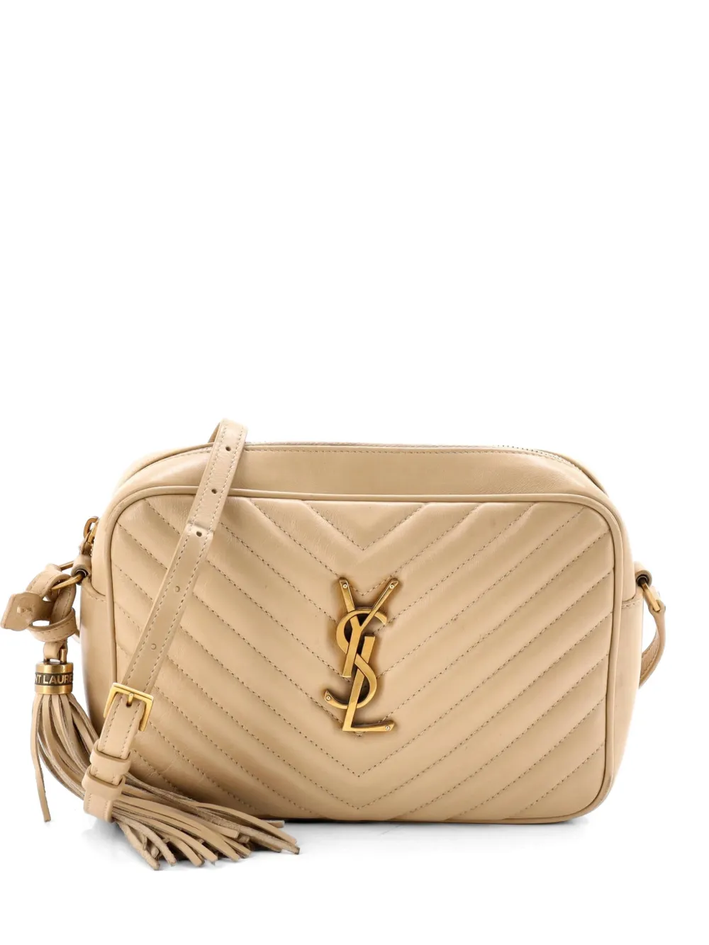 생로랑 Pre-Owned 루 카메라 백 마틀라세 셰브런 레더 스몰 크로스 백 UOCT7B0AAP0WUYWY