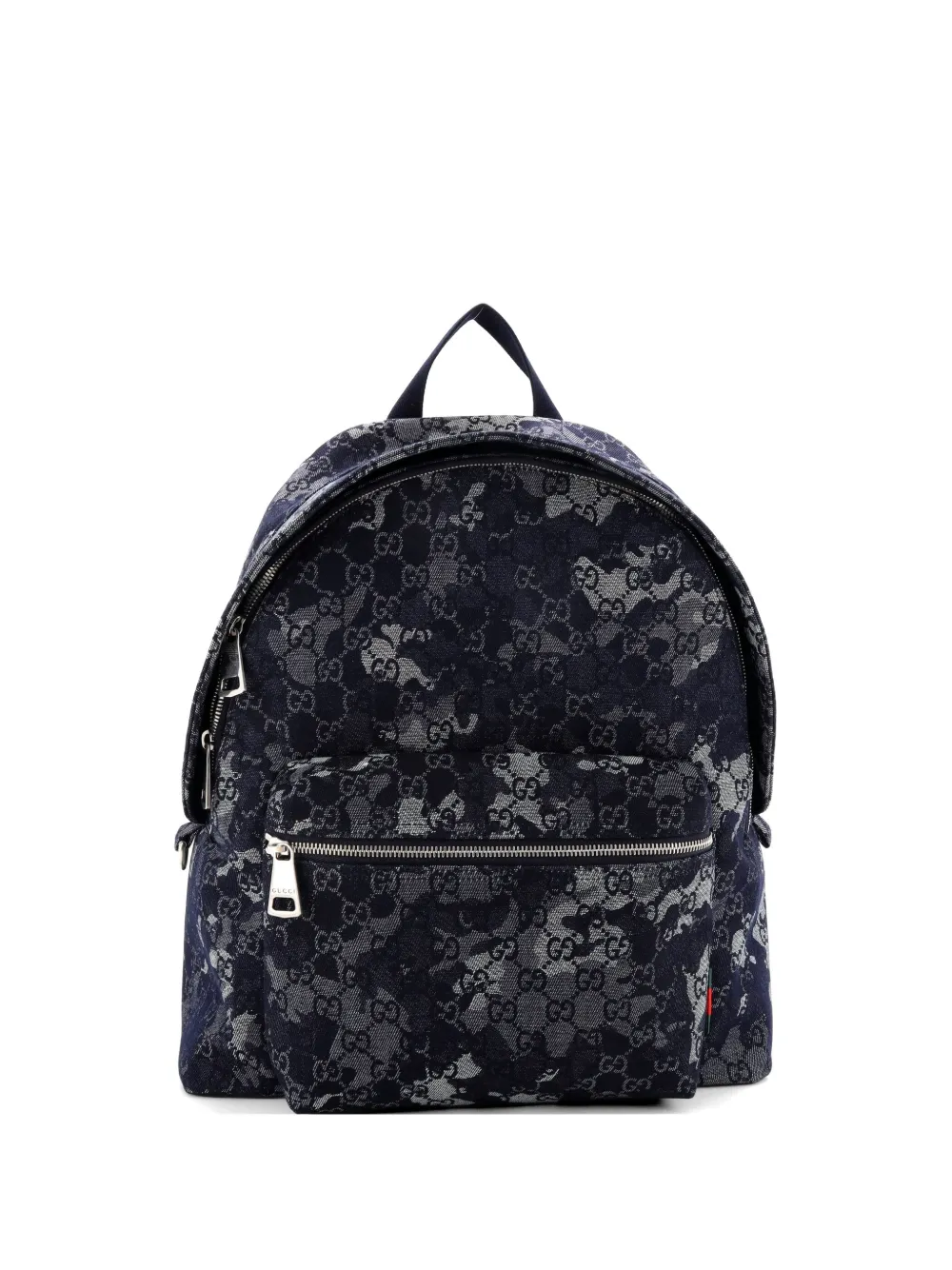 Gucci Pre-Owned Zip Front Pocket Camouflage GG Denim backpack - Blu