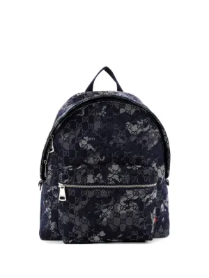 Gucci Pre-Owned バンブー1947 GGキャンバス ハンドバッグ M | ブルー