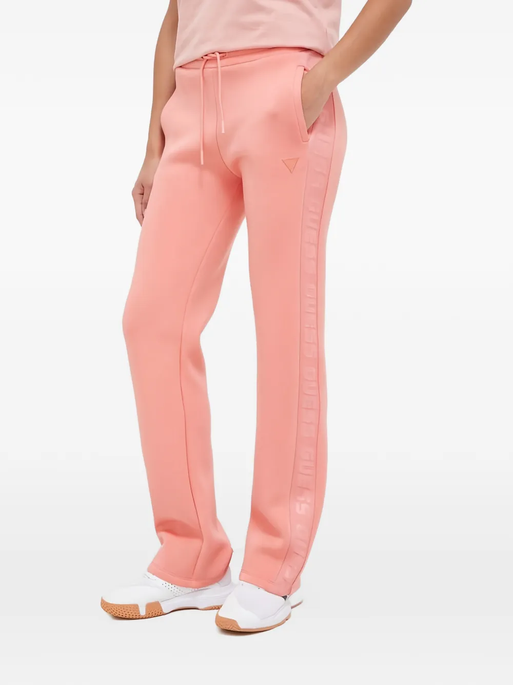 GUESS USA logo-detail sweatpants - Rosa