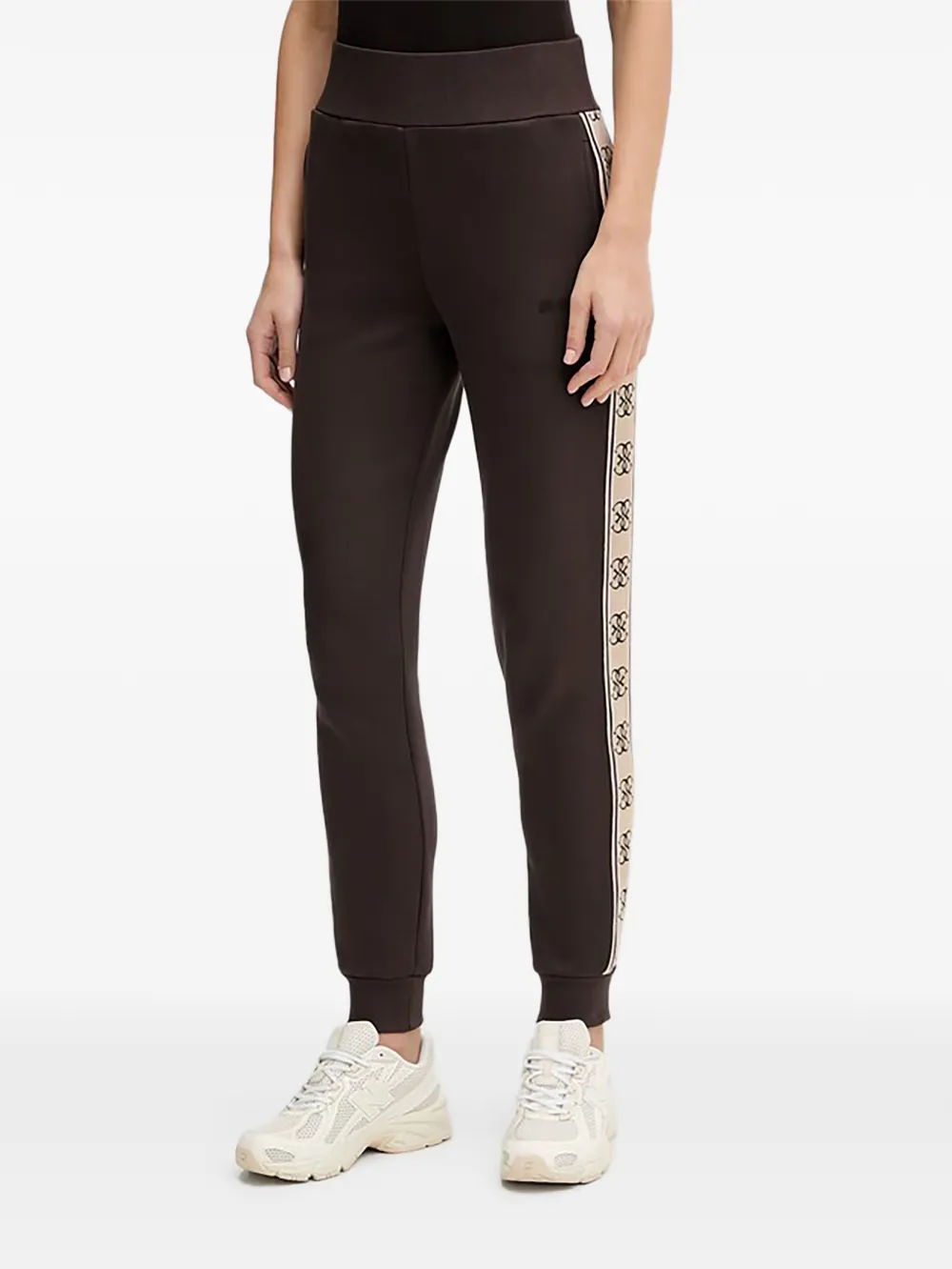 GUESS USA logo-tape track pants - Marrone