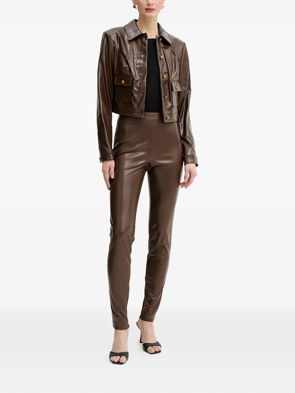 GUESS USA Prescilla getailleerde broek Bruin