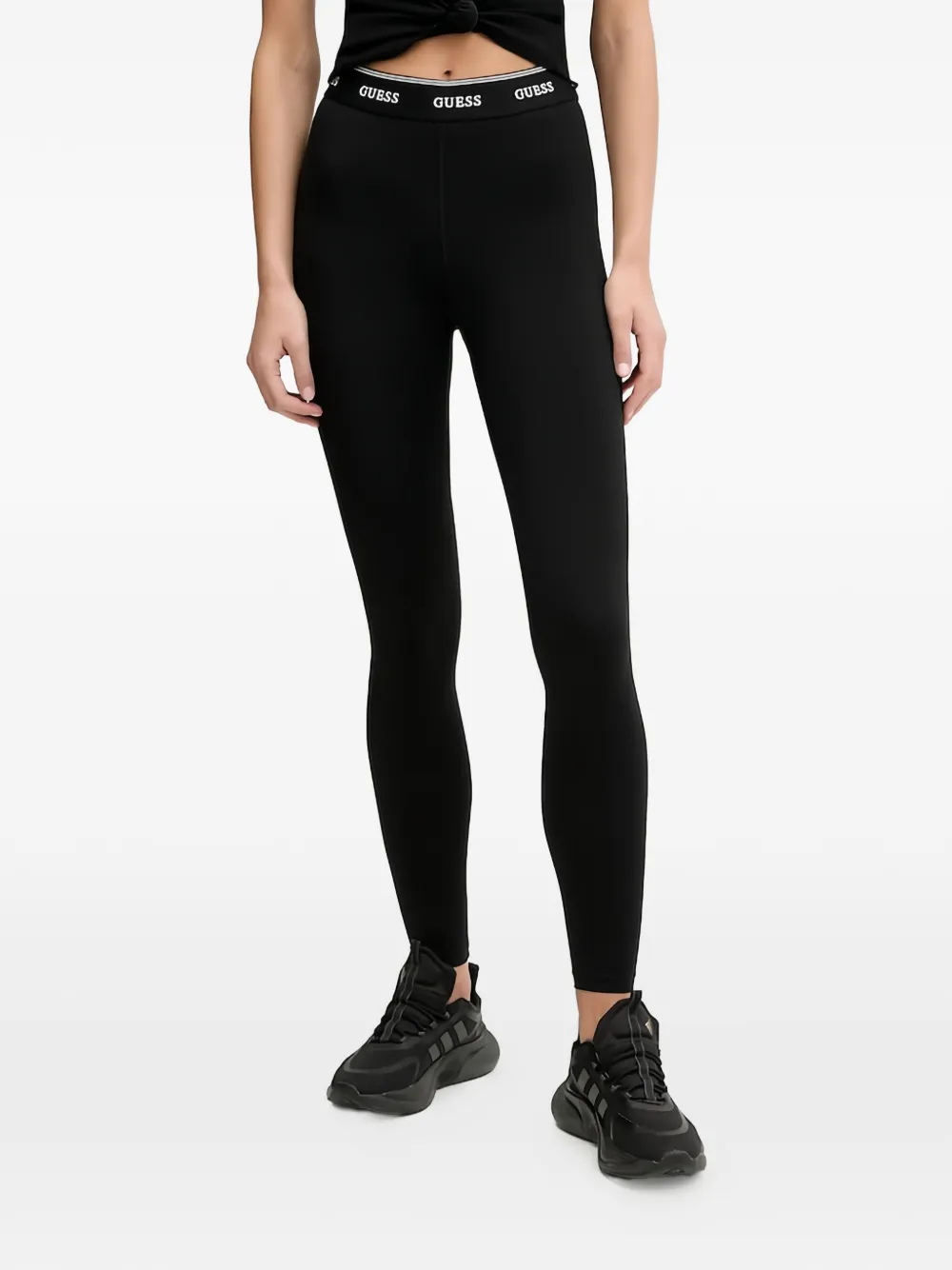 GUESS USA logo-waistband leggings - Nero