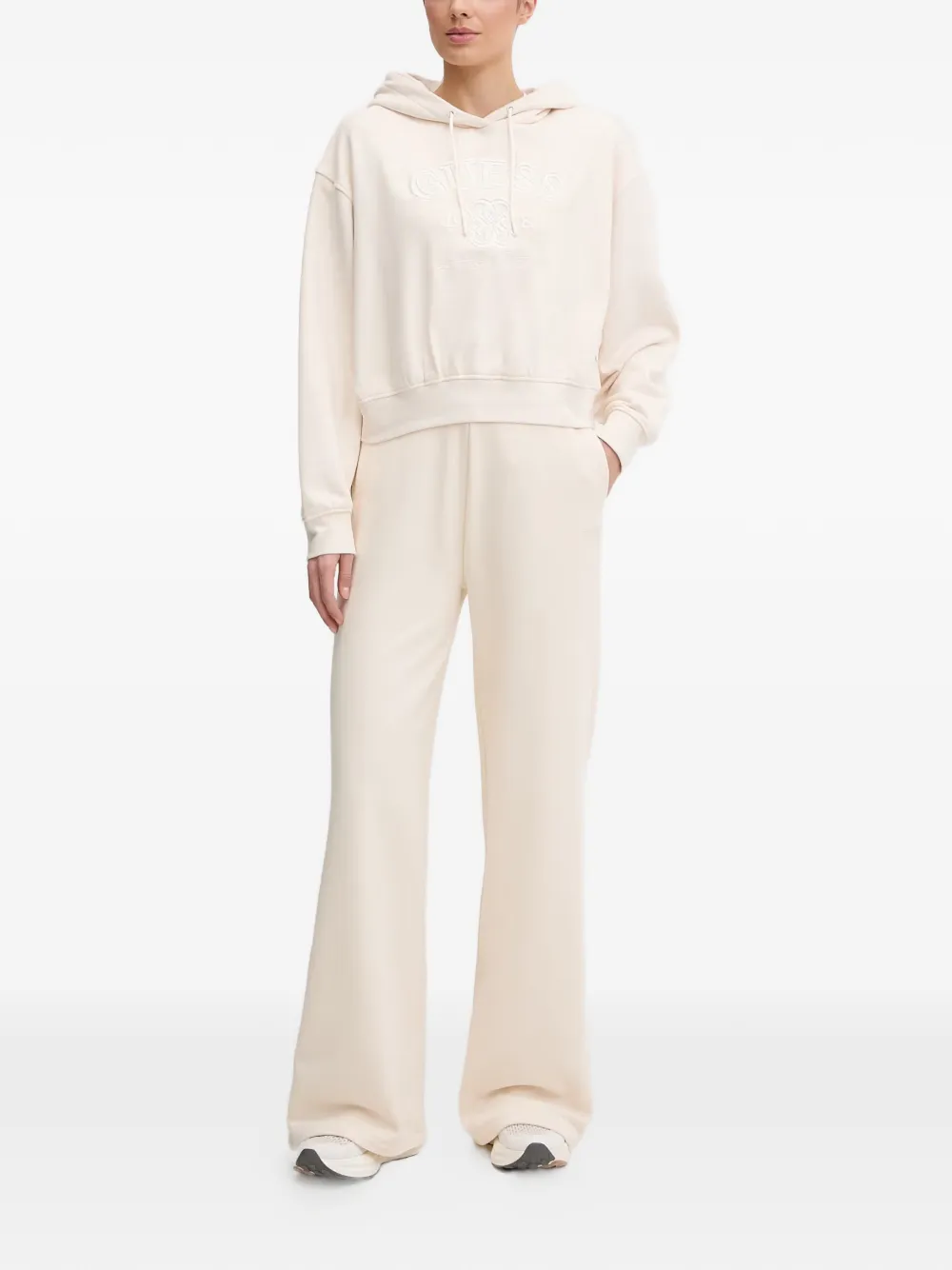 GUESS USA Broek met wijde pijpen Beige