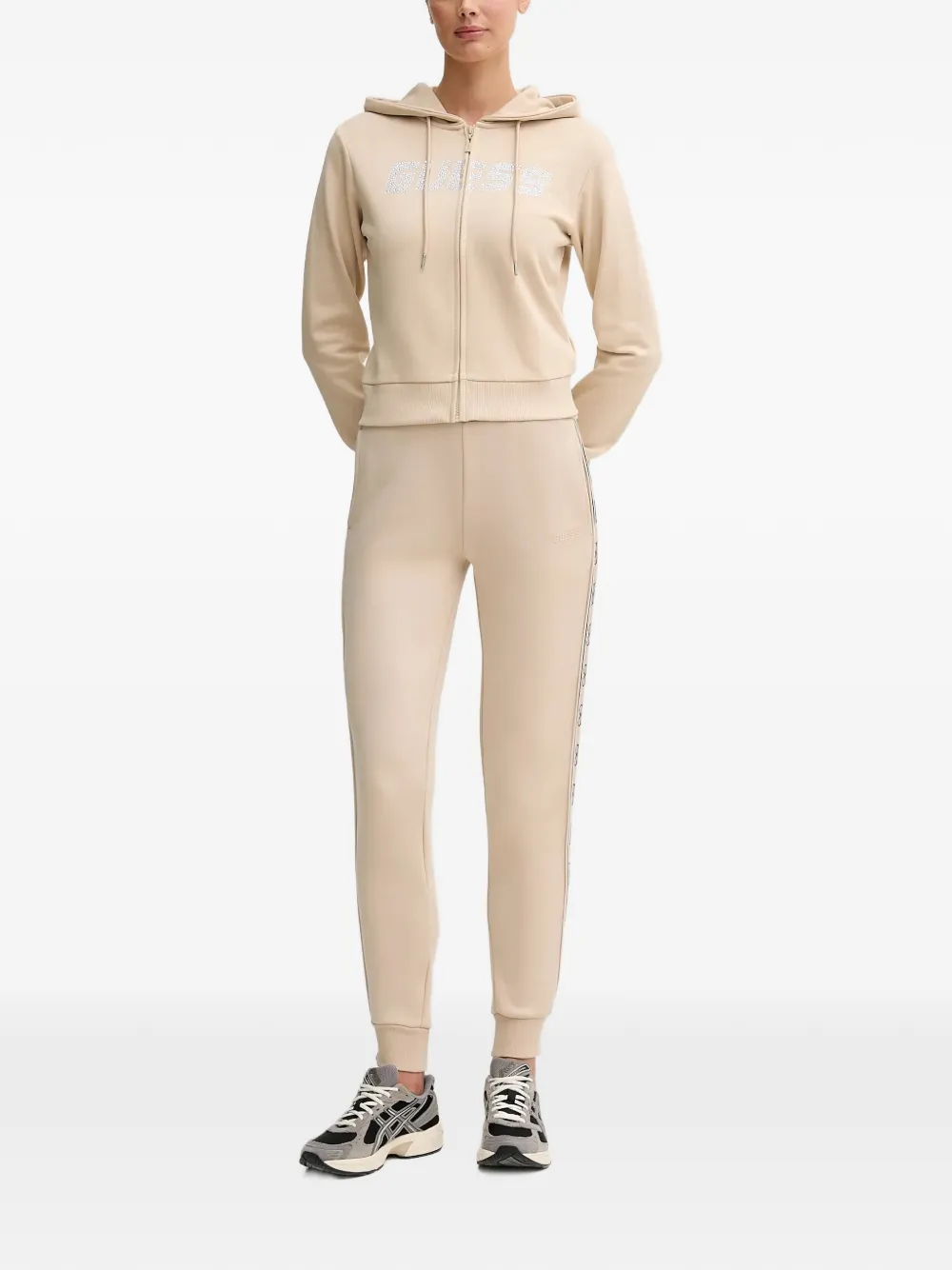 GUESS USA Trainingsbroek met logoprint Beige