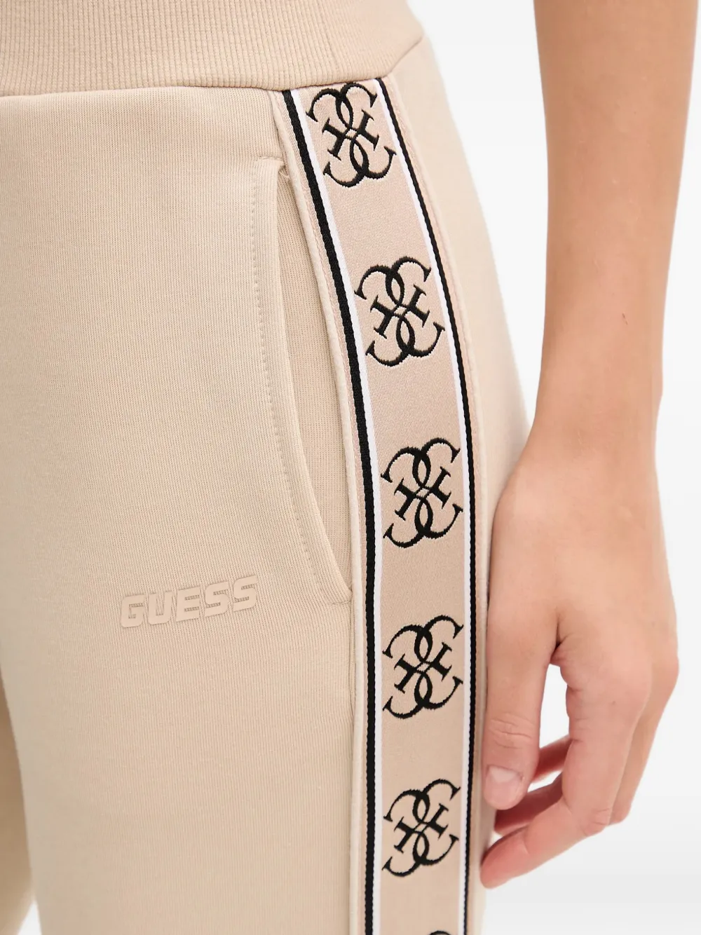GUESS USA Trainingsbroek met logoprint Beige