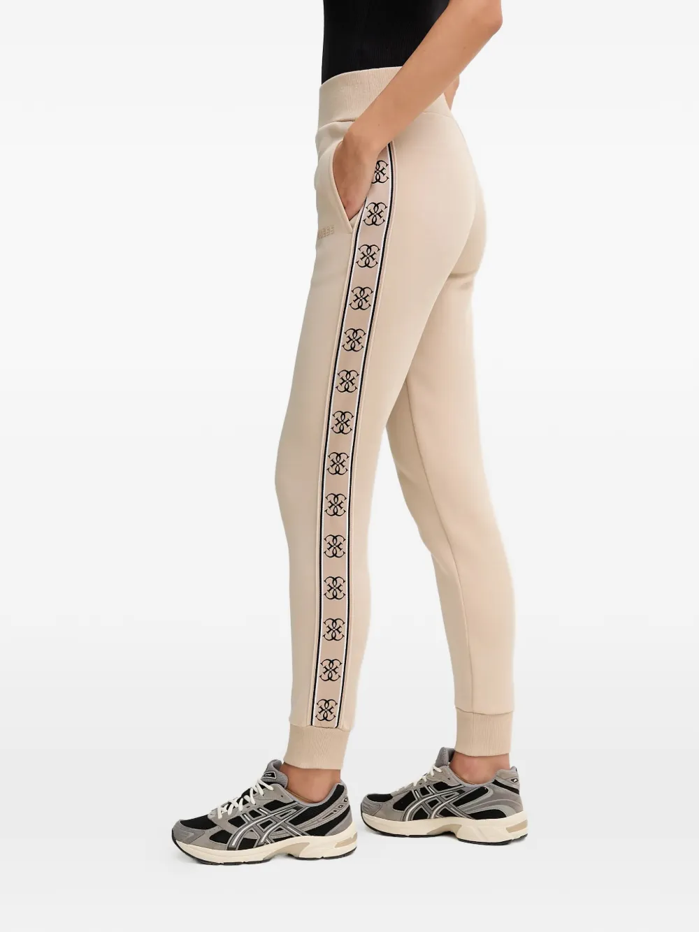 GUESS USA Trainingsbroek met logoprint Beige