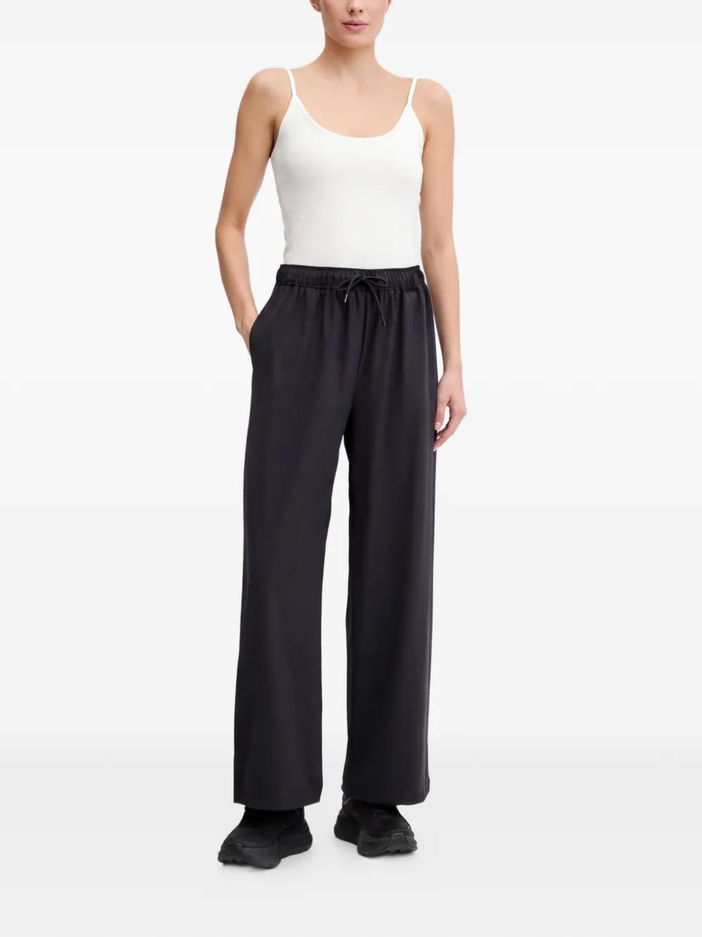 GUESS USA Nat broek met trekkoord Zwart