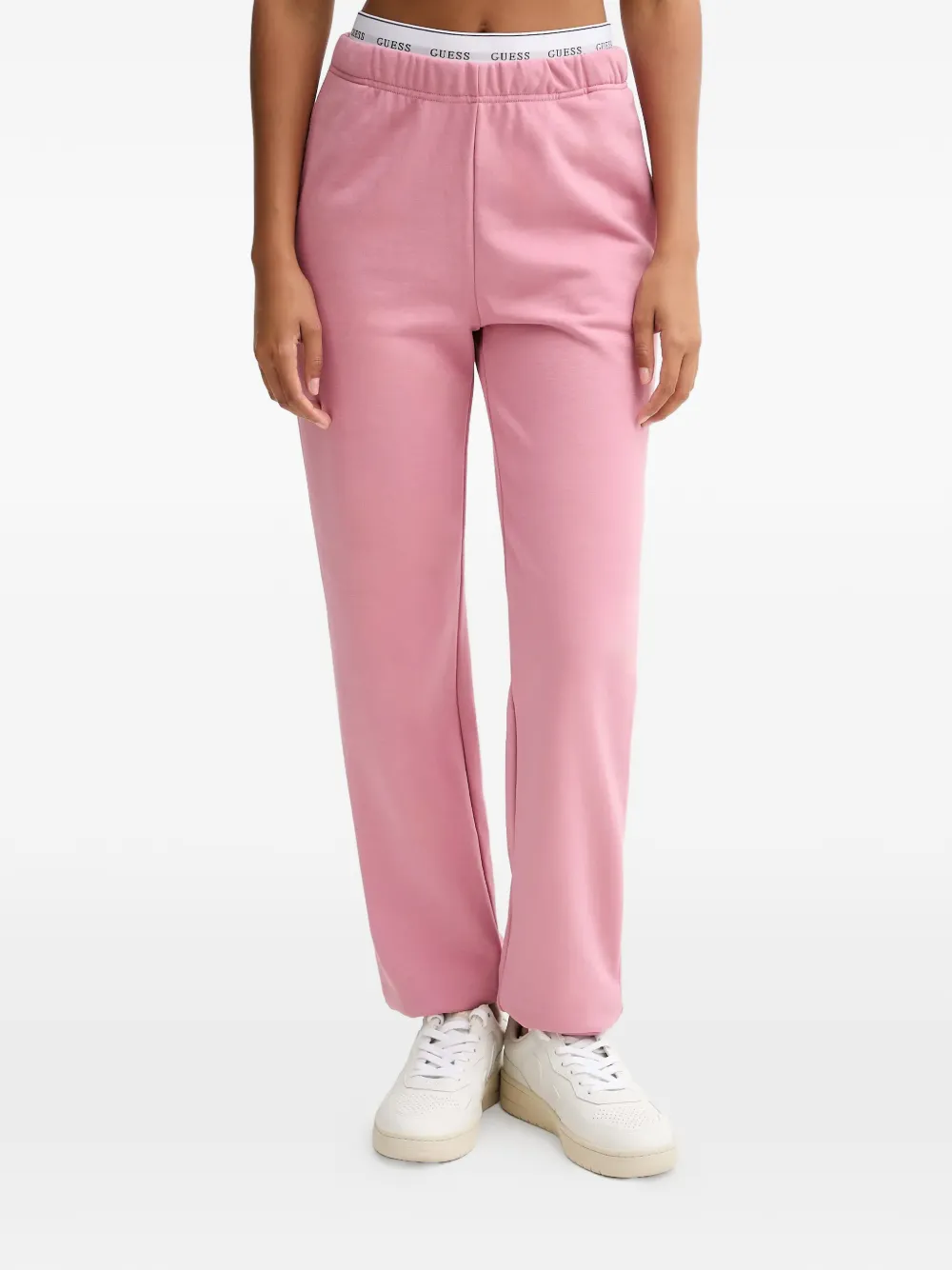 GUESS USA Sofia logo-tape track pants - Rosa