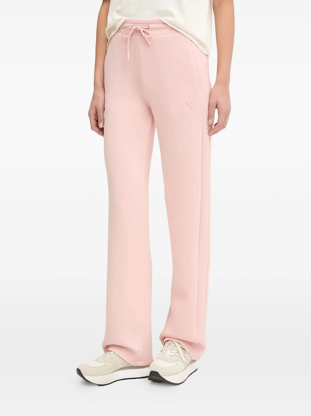 GUESS USA logo detail trousers - Rosa