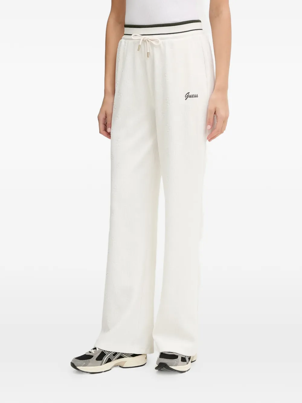 GUESS USA Paulina drawstring track pants - Toni neutri