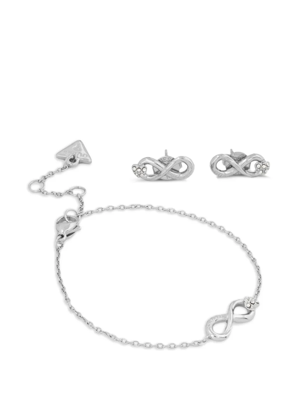 GUESS USA Set gioielli Love Bites con cristalli - Argento