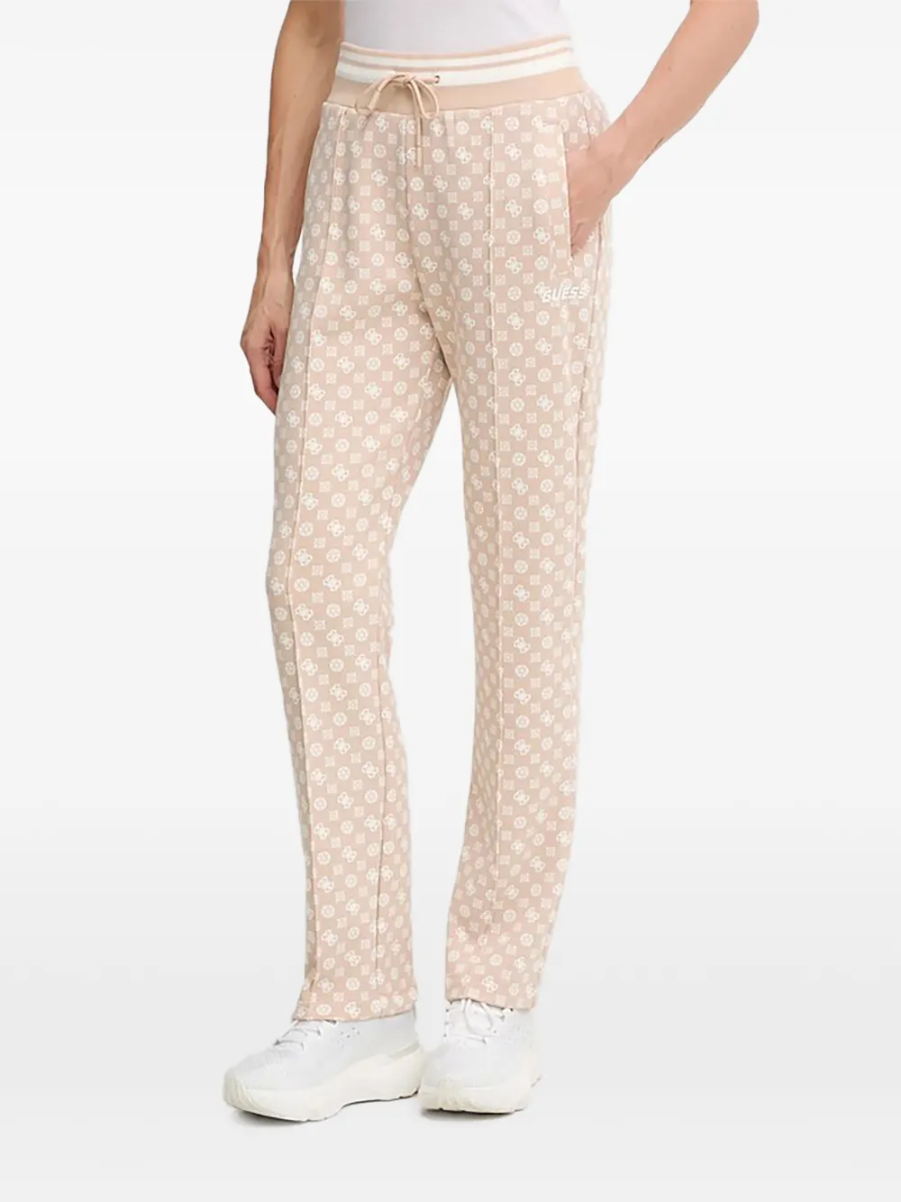 GUESS USA logo-pattern track pants - Toni neutri