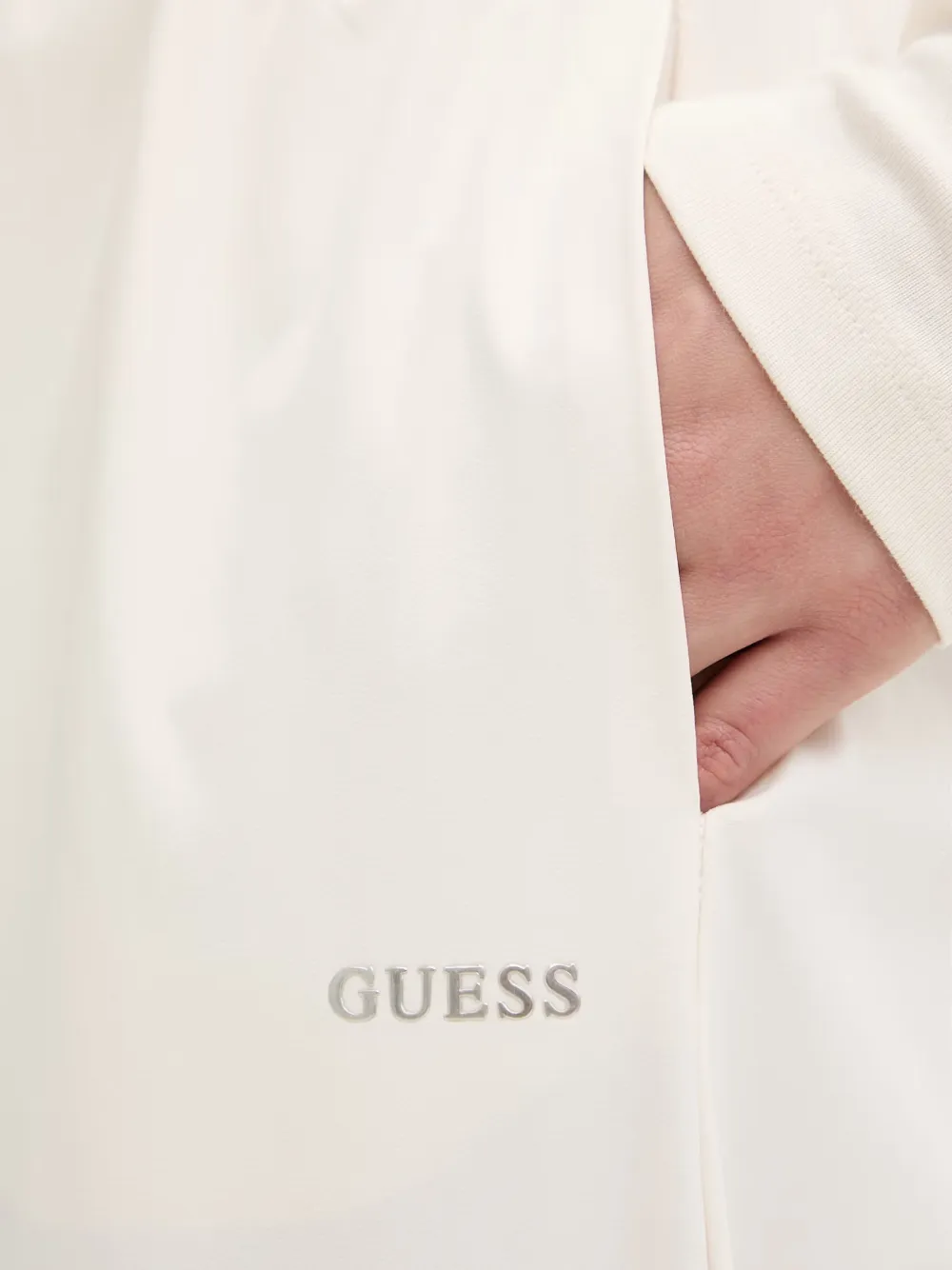 GUESS USA Broek met trekkoordtaille Beige