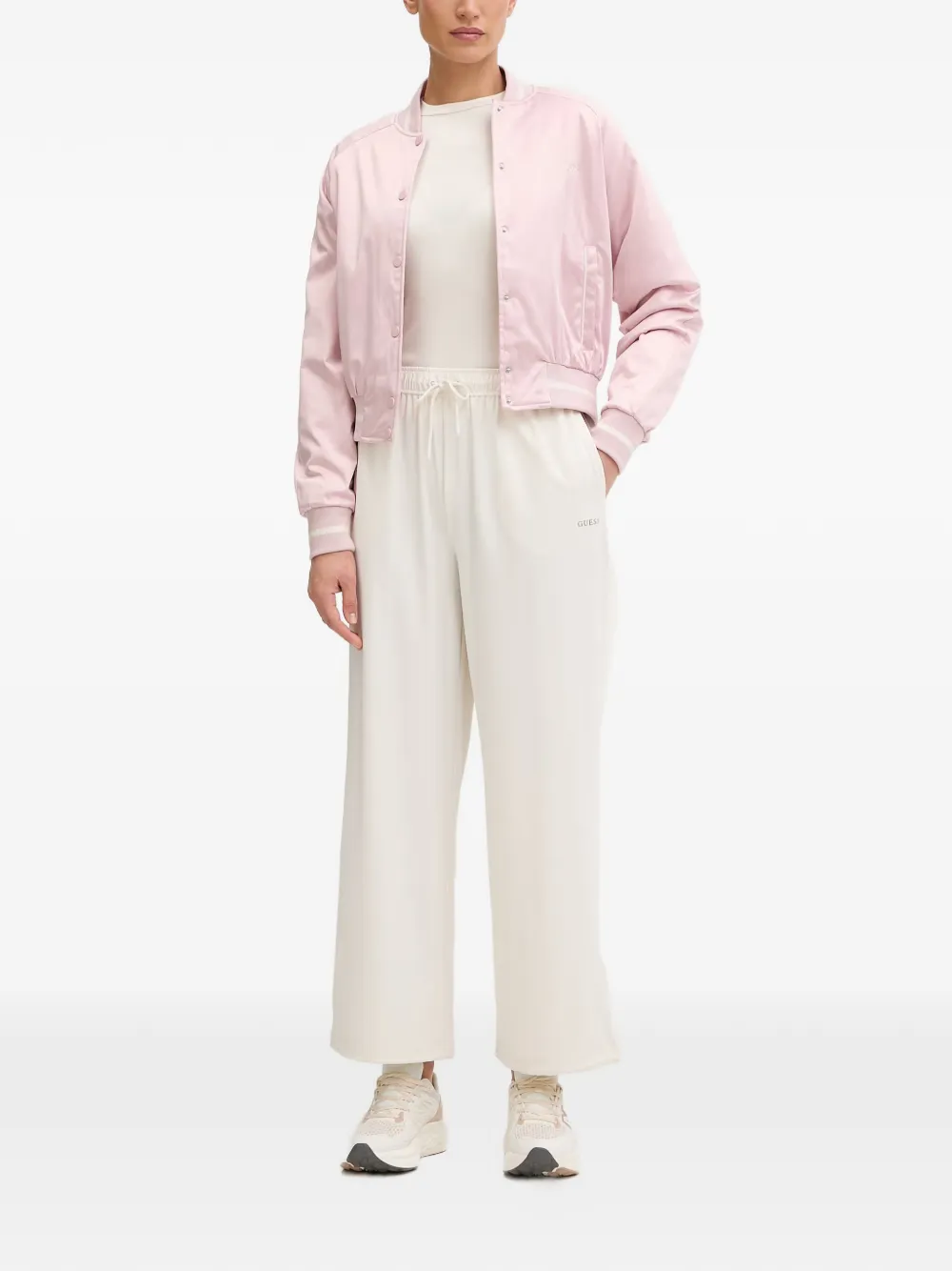 GUESS USA Broek met trekkoordtaille Beige