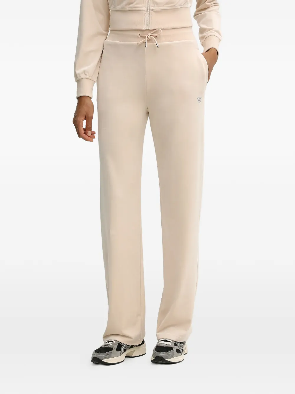GUESS USA velvet track pants - Toni neutri