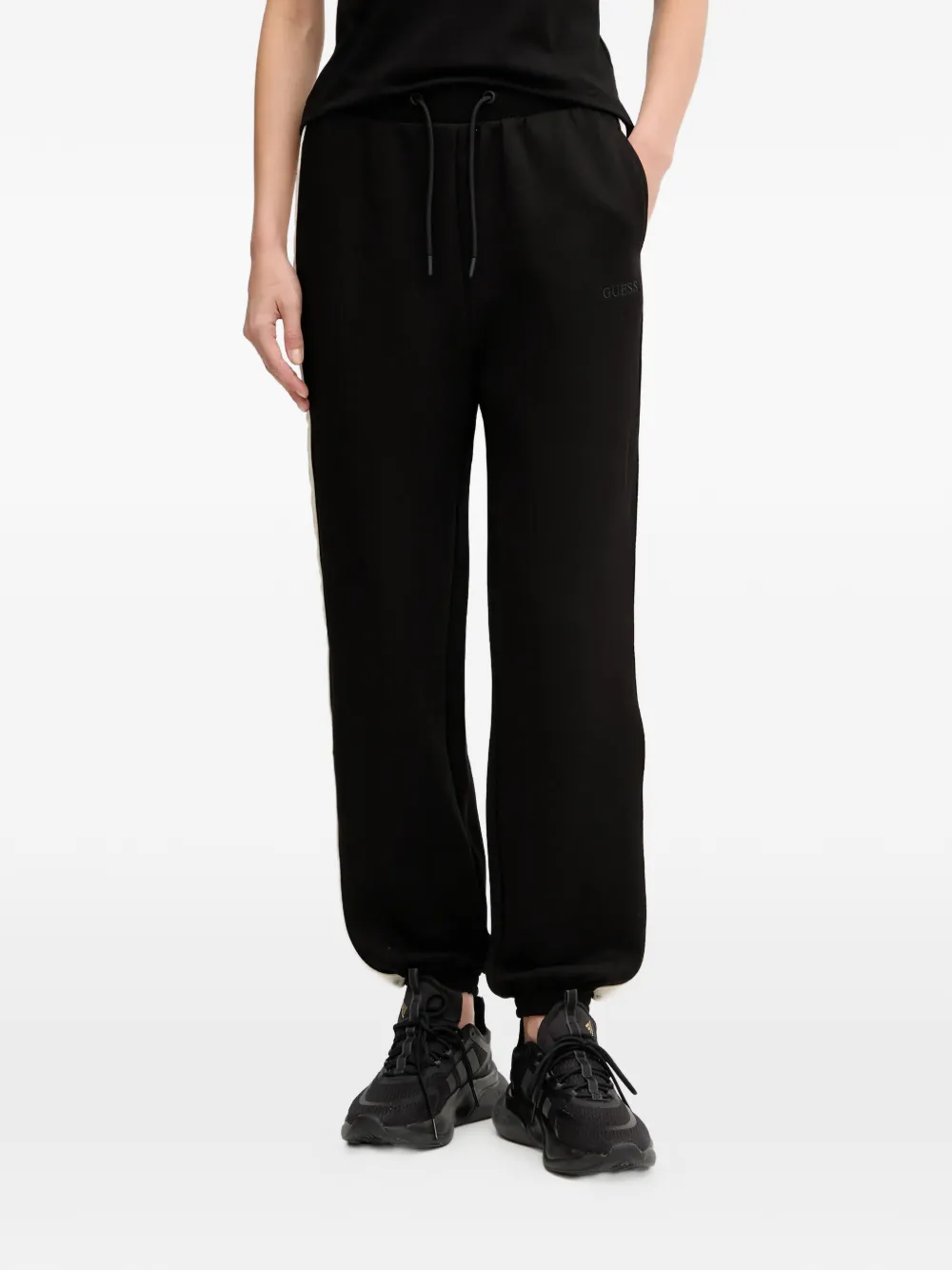 GUESS USA Pantaloni sportivi con banda laterale - Nero
