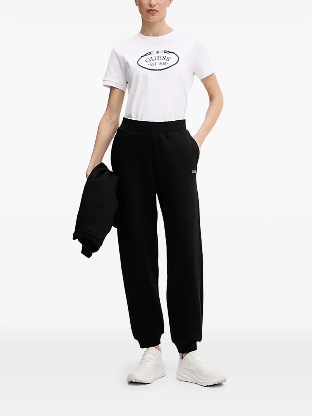GUESS USA Trainingsbroek met logo Zwart