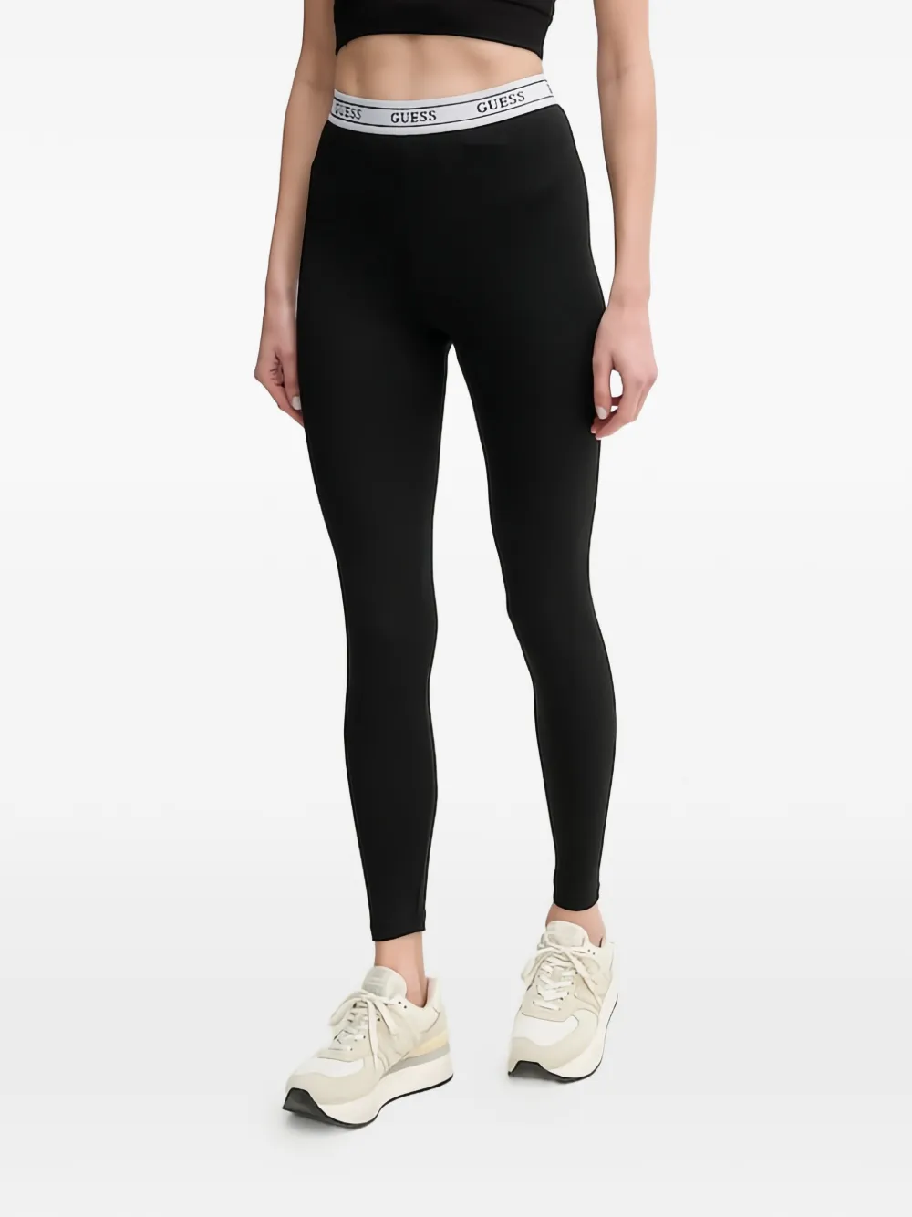 GUESS USA Aline logo-tape leggings - Nero