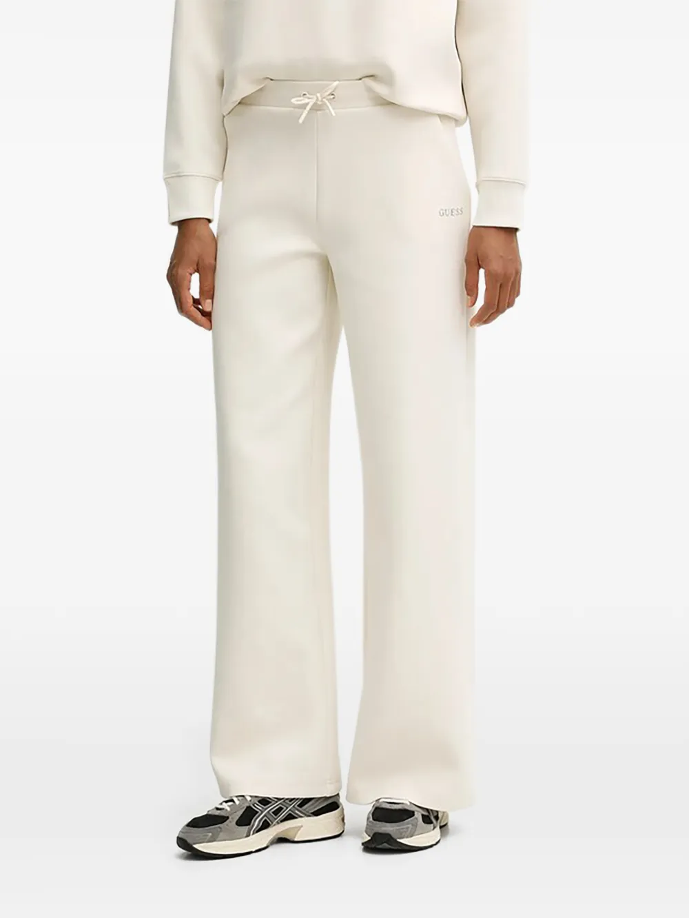 GUESS USA logo-plaque track pants - Toni neutri