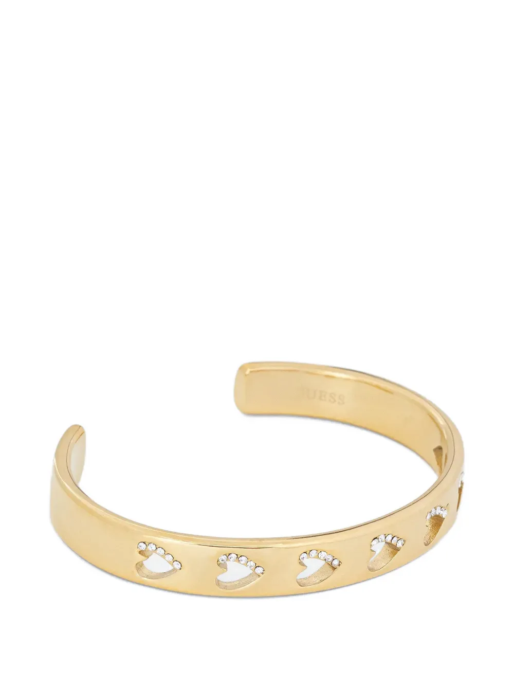 GUESS USA By Your Side crystal-embellished cuff bracelet - Oro