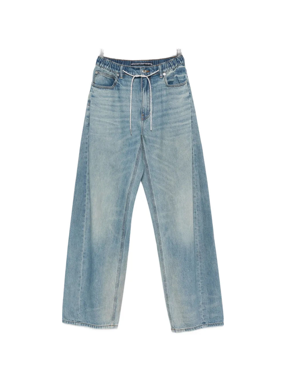 Alexander Wang elasticated-waistband jeans - Blu