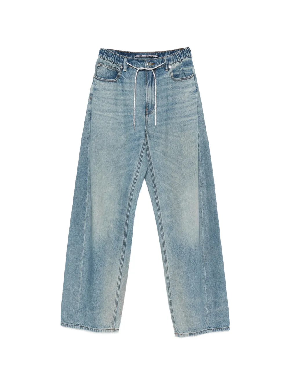 Alexander Wang elasticated-waistband jeans - Blu