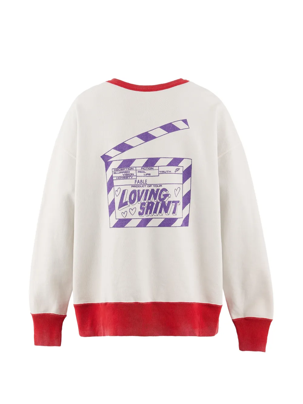 SAINT MXXXXXX Trui met ronde hals en print Wit