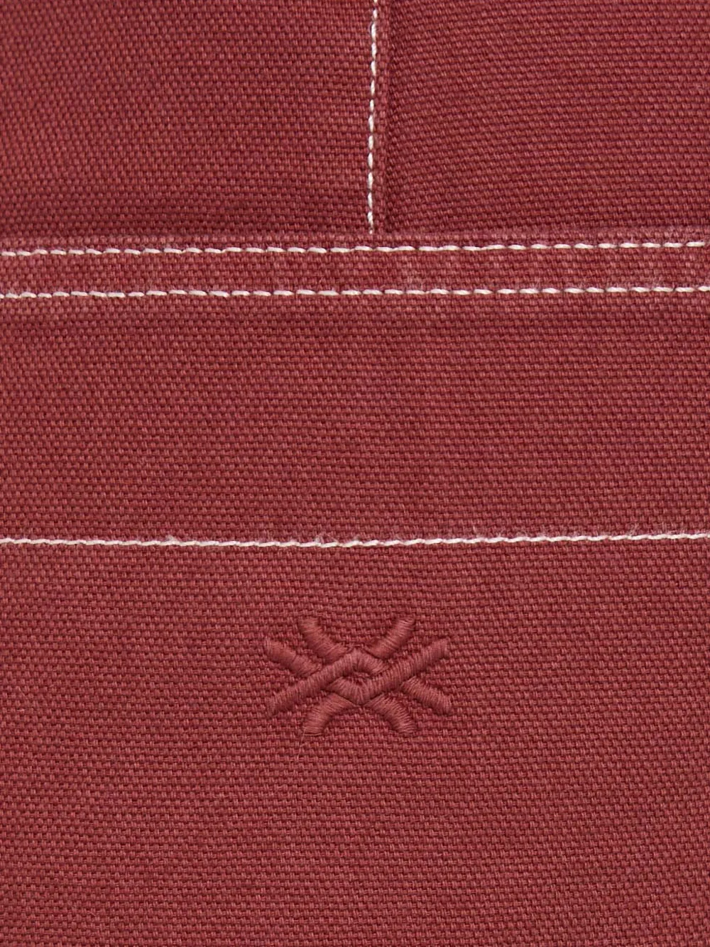 Benetton Straight broek Rood