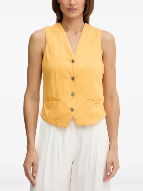 Benetton V-neck button-up waistcoat