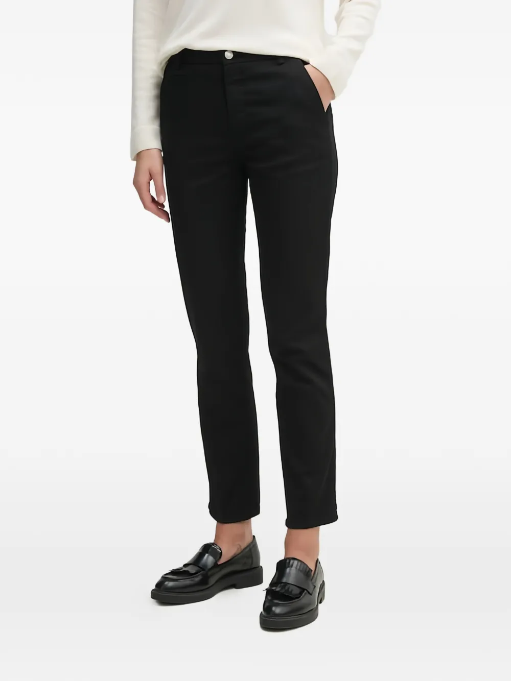 Benetton button-fastening trousers - Nero