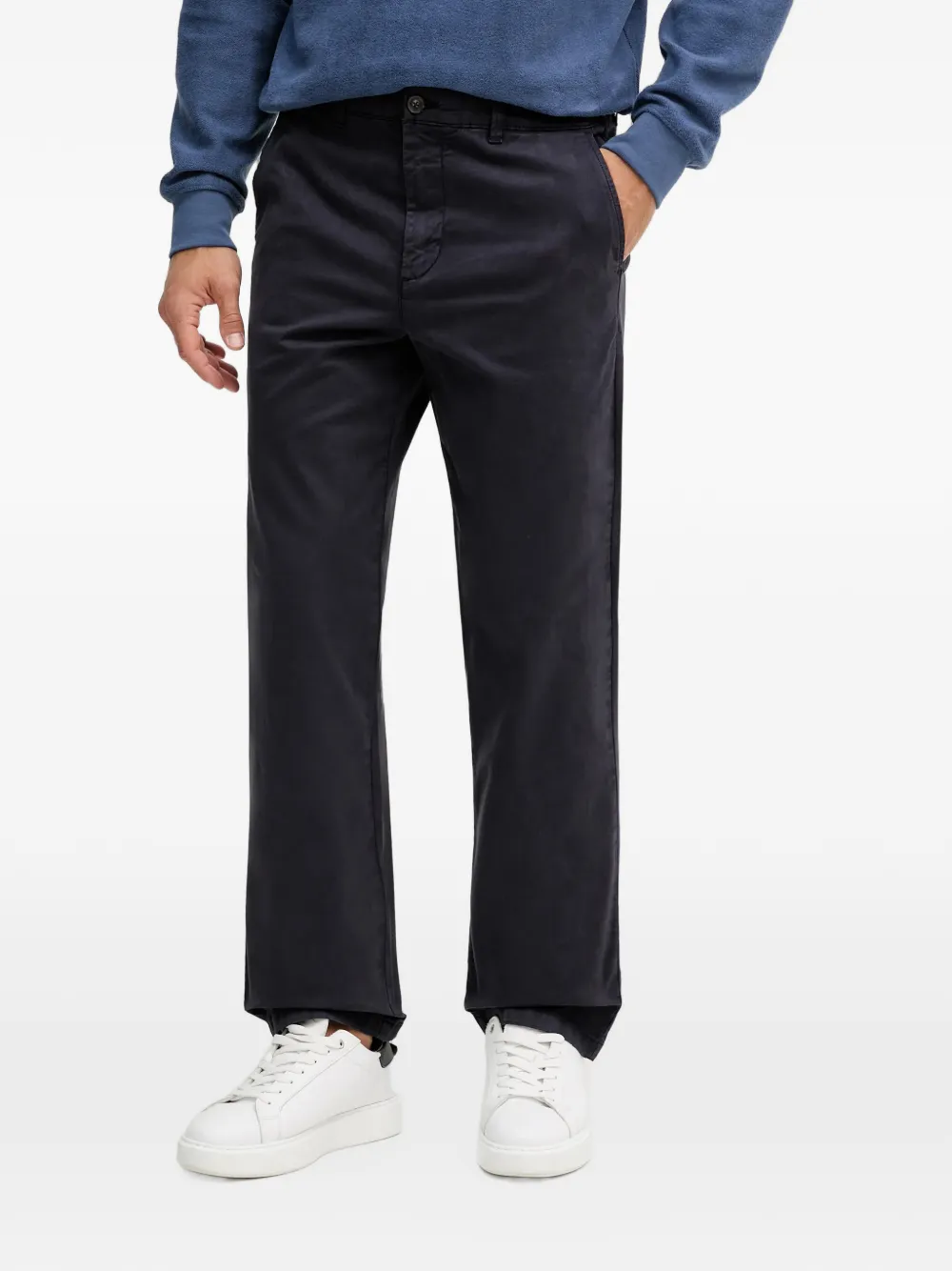 Benetton straight-leg chino trousers - Blu