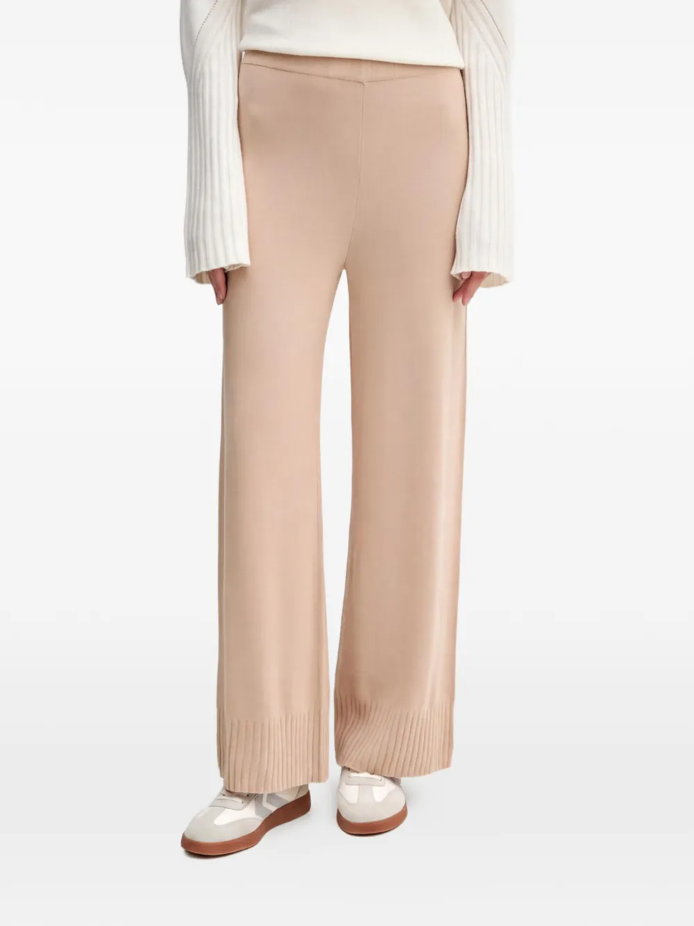 Benetton ribbed trousers - Toni neutri