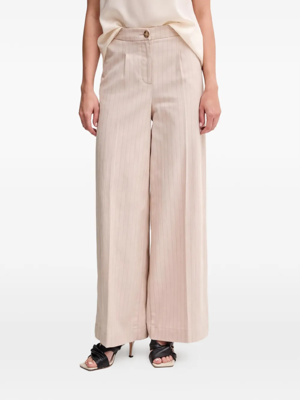 Benetton Pantaloni a righe - Toni neutri