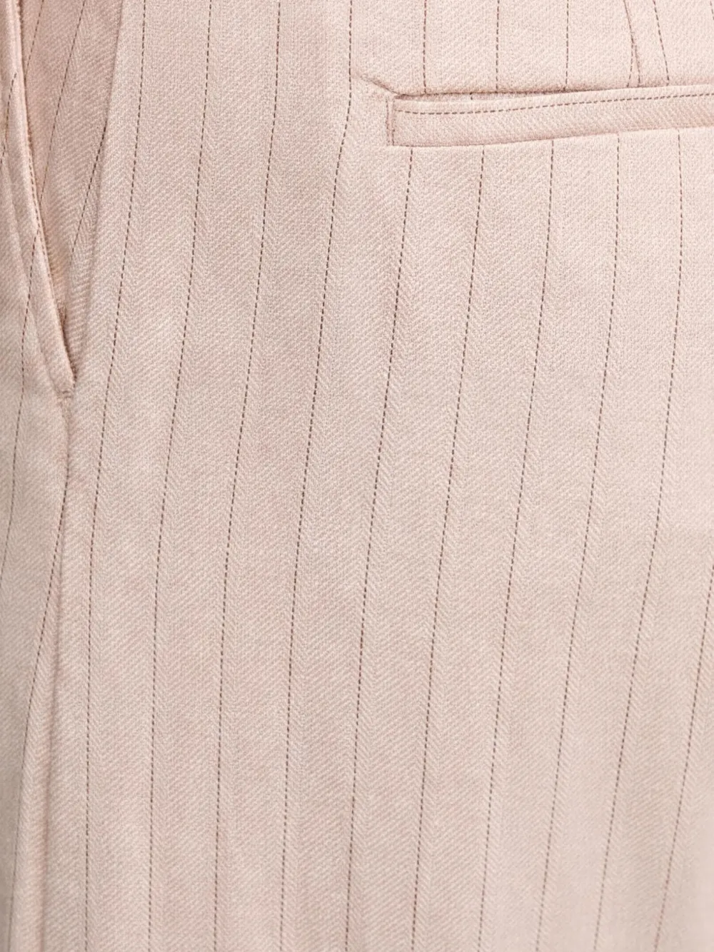 Benetton Gestreepte broek Beige