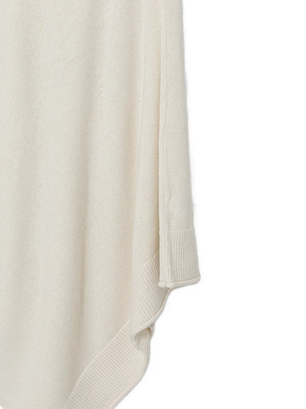 Benetton Trui met asymmetrische zoom Wit