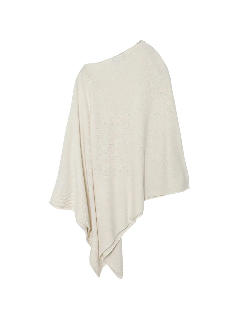 Benetton Trui met asymmetrische zoom Wit