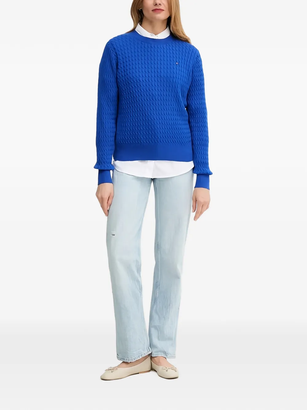  Benetton Camisa Con Bolsillo En El Pecho - Blanco 