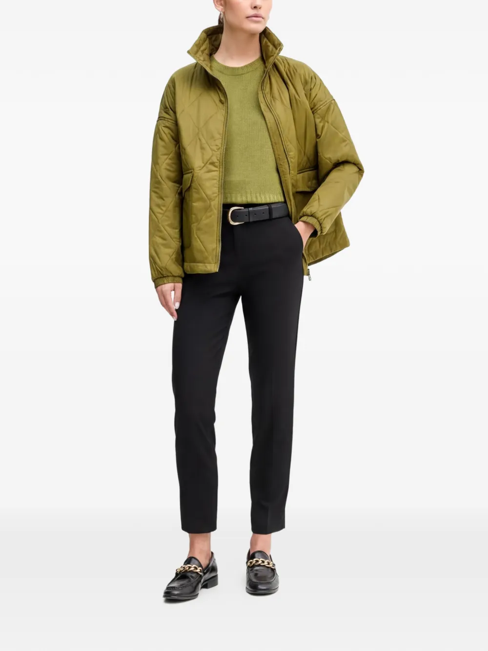 Benetton Broek met knopen Zwart