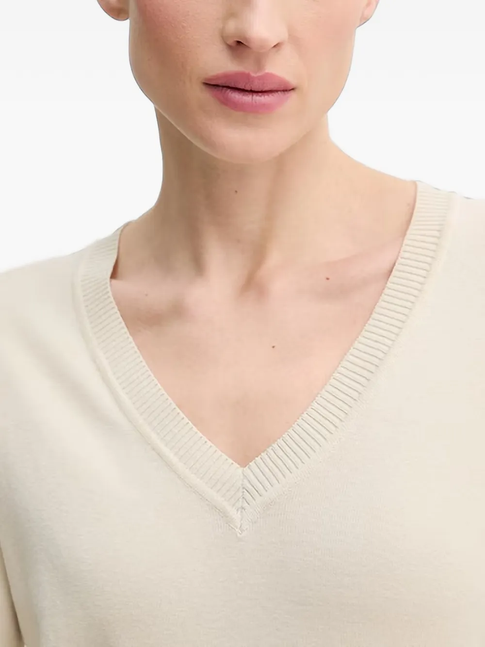 Benetton V-neck jumper Beige
