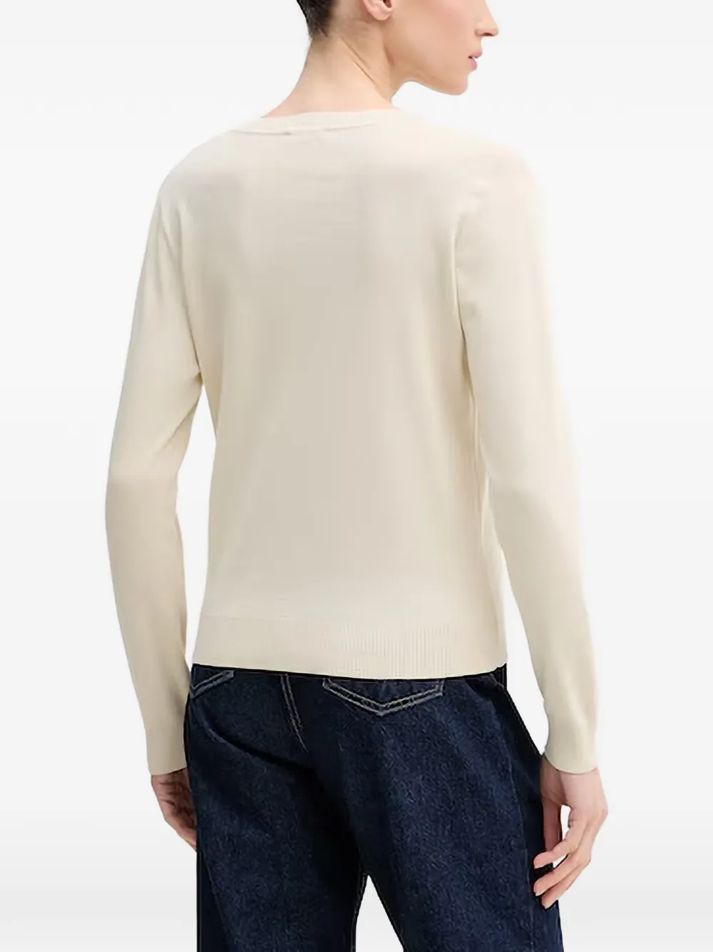 Benetton V-neck jumper Beige