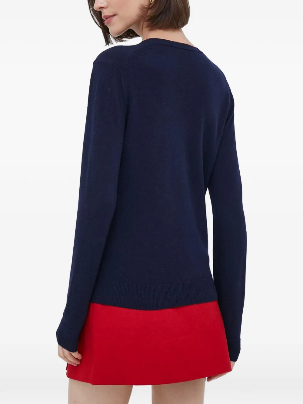 Benetton Trui met ronde hals Blauw