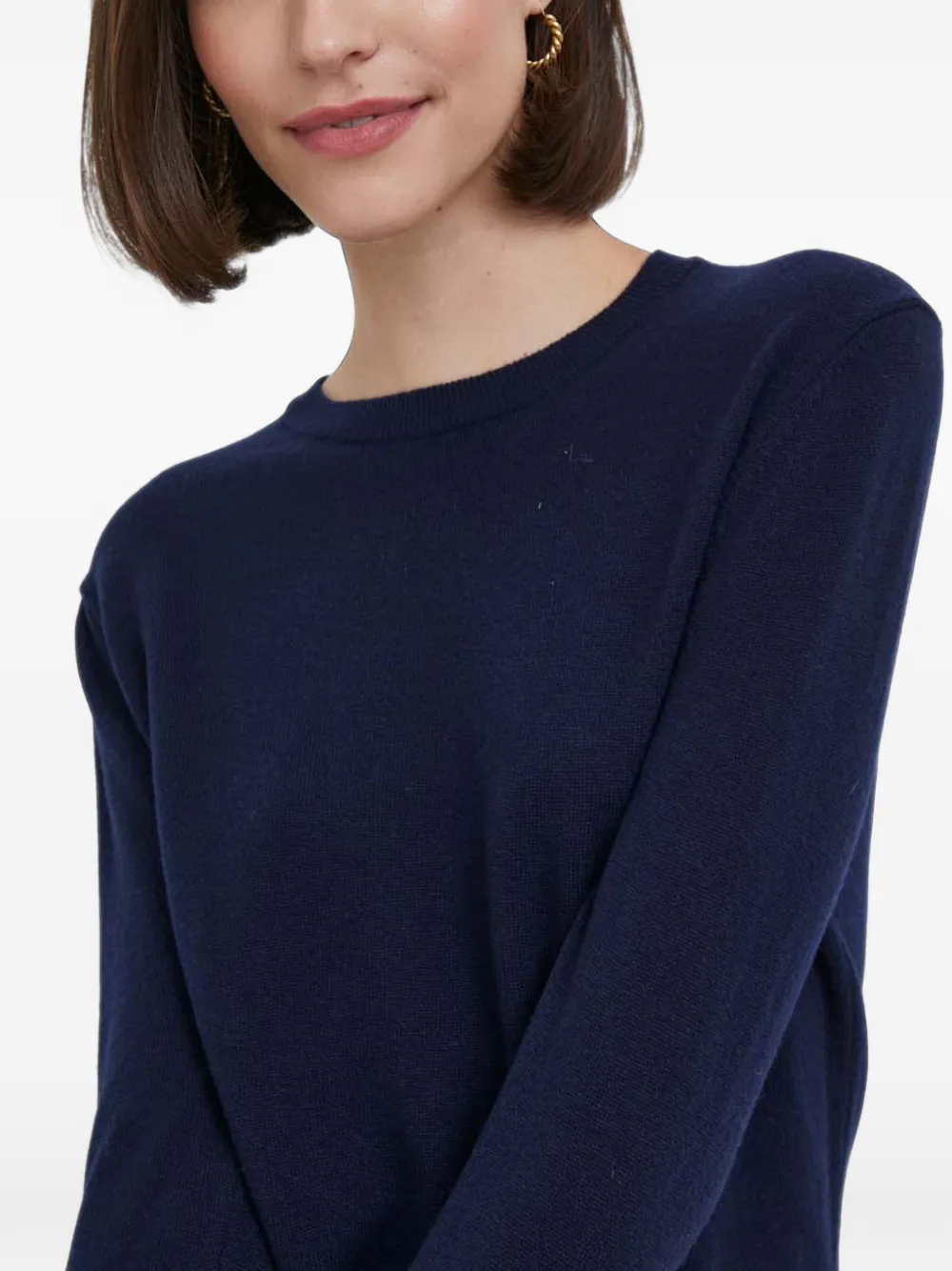 Benetton Trui met ronde hals Blauw