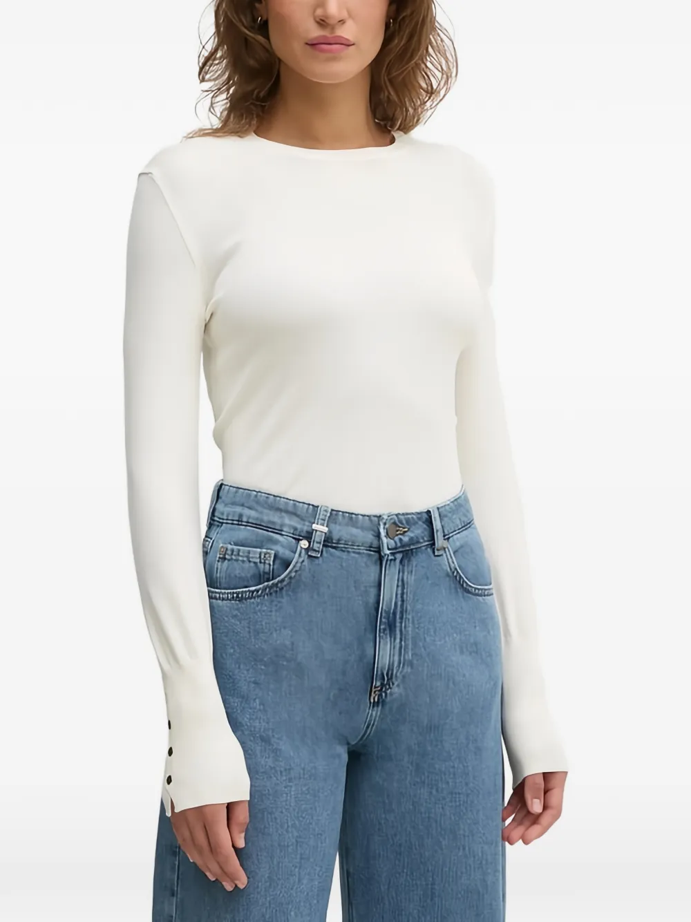 Benetton button-embellished sweater