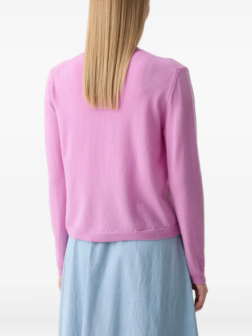 Benetton Vest met imitatieparels Roze