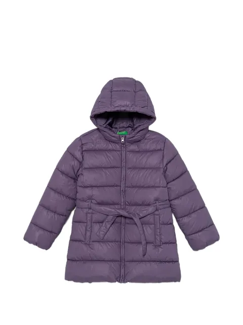 Benetton hooded belted coat