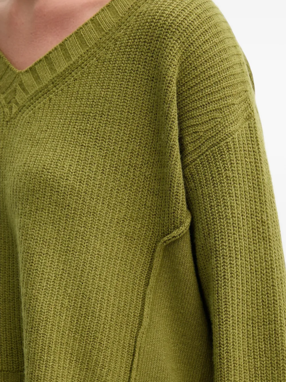 Benetton Trui met V-hals Groen